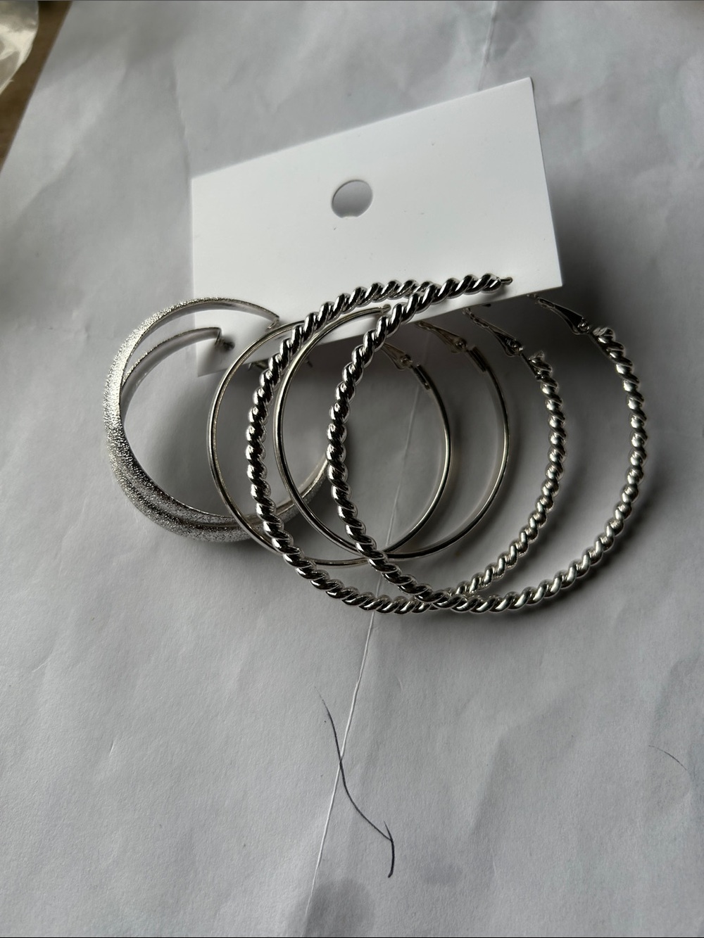 Silver 925 Hoop Earring Set – Classic Women's Jewelry